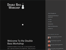 Tablet Screenshot of doublebassworkshop.com